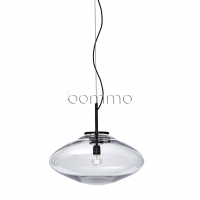 disc pendant clear / black
