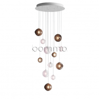dark & bright star chandelier / 12 pcs 6x dark, 6x bright